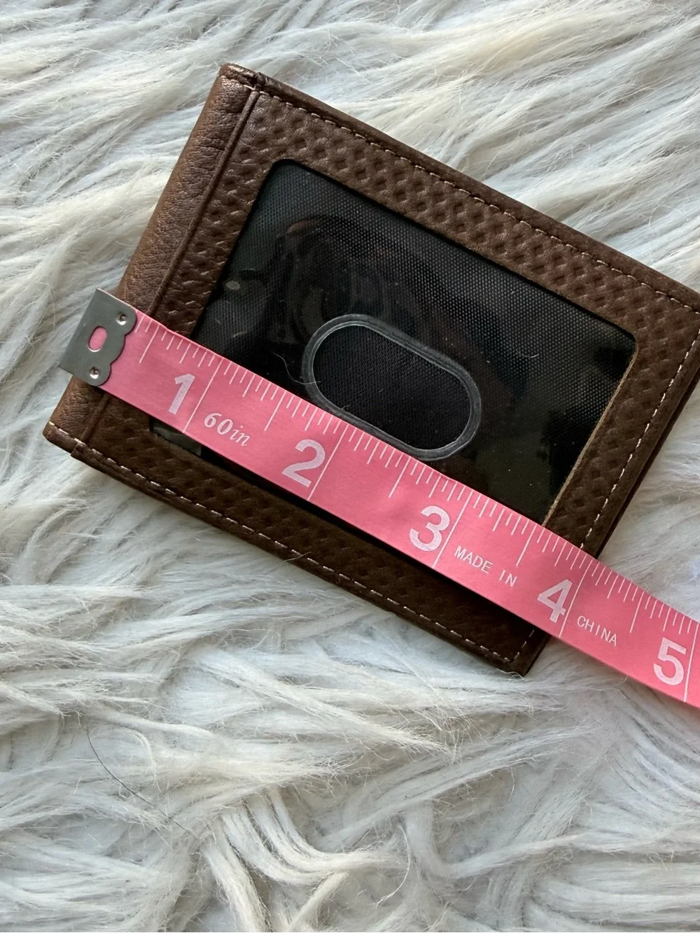 Rolfs Classic Brown Leather Magnetic Money Clip Card ID Holder Men Accessories